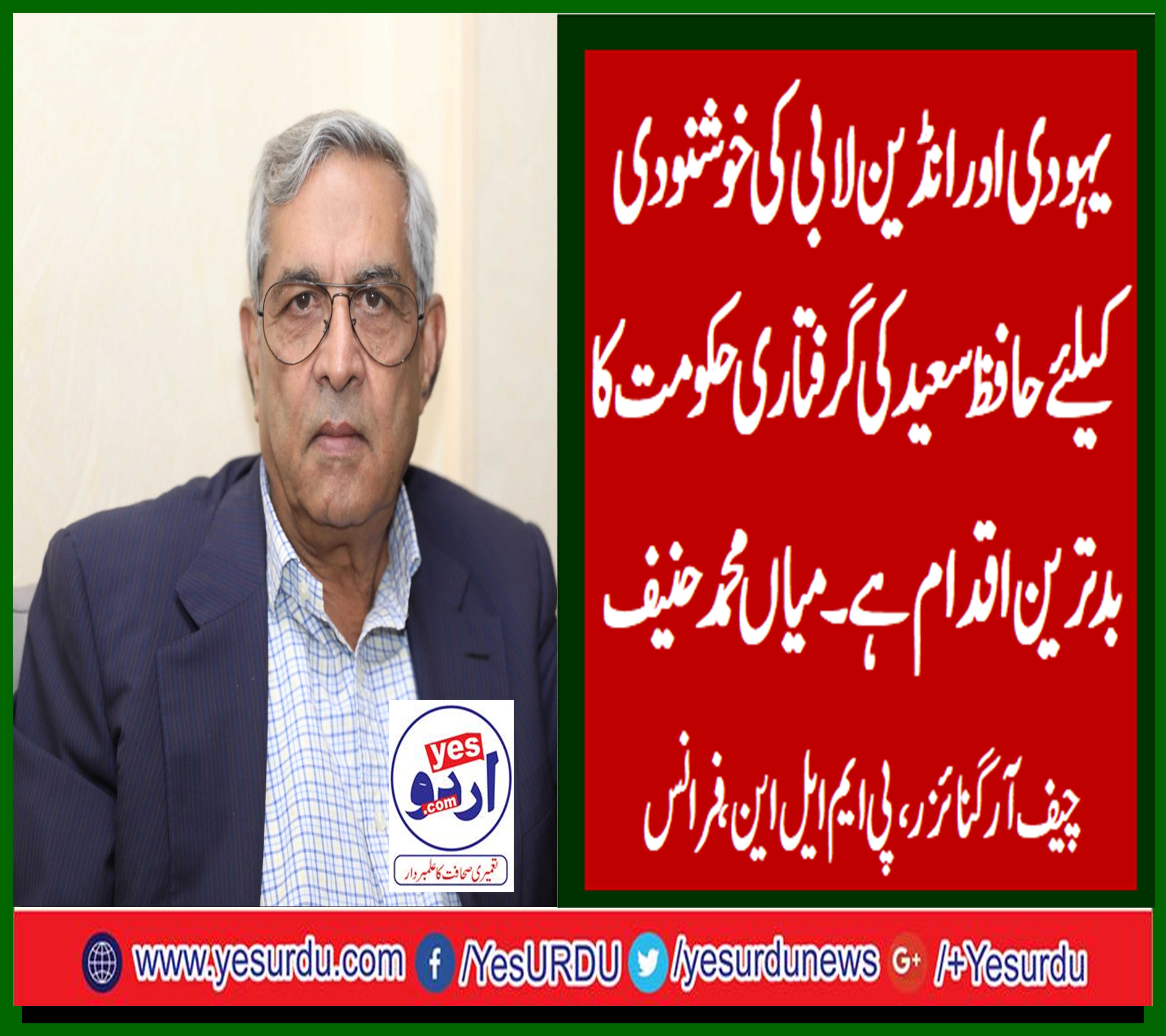 Mian Muhammad Hanif, chief organizer, pmln, france