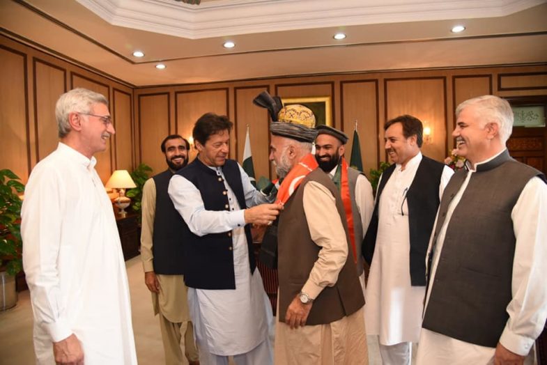 G. G. JAMAL, AND, HIS, SON, GHAZAN, KHAN, FROM, WAZIRISTAN, JOINED, PTI, TODAY, 