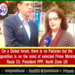 RAZIA CH, PRESIDENT, WOMEN WING, PPP, NORTH ZONE, UK, SAYS, ON, AN, INTERNATIONAL, FORUM, SELECTED, PRIME MINISTER, CAN NOT, AVOID, HIS, CONCERNS, ABOUT, OPPOSITION'S, STRUGGLE