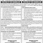 Universities & Boards Department Sindh Jobs 2019 for Vice Chancellors
