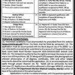 Mardan Medical Complex Jobs 2019 for 50+ Charge Nurses, Medical Officers, Jr Registrars