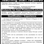 Pakistan Navy Cadet College Gwadar Jobs 2019 for Teaching & Non-Teaching Staff
