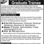 NTS Jobs 2019 For Leading Group Company For Graduates (Multiple Categories)