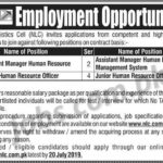 National Logistics Cell (NLC) Jobs July 2019 For Various Posts
