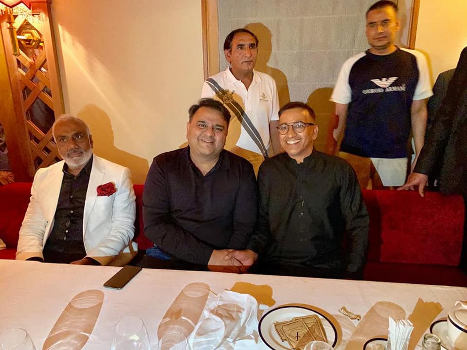 Federal, Minister, for, Science, and, technology, Fawad Chaudhry, reached, paris, on, his, visit, to, France,, Ambassador, Pakistan, Moeen ul Haq, received, him,, at, airport