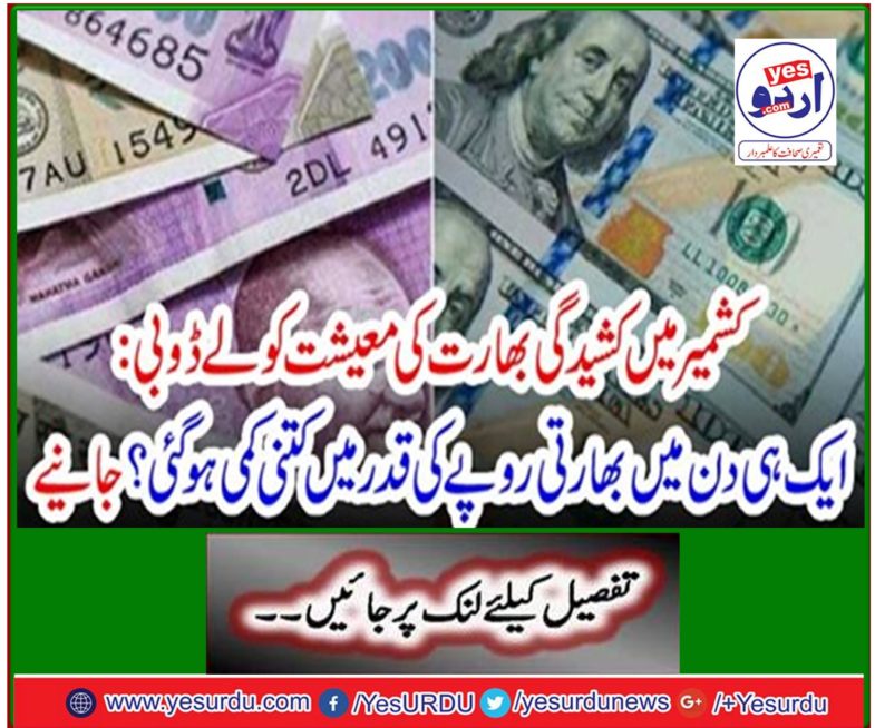 How much has the value of Indian Rupee fallen in one day? Learn