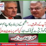 "We are with you ..." Belgium's Foreign Minister discussed with his counterpart Shah Mahmood Qureshi about telephonic contact, what matters?