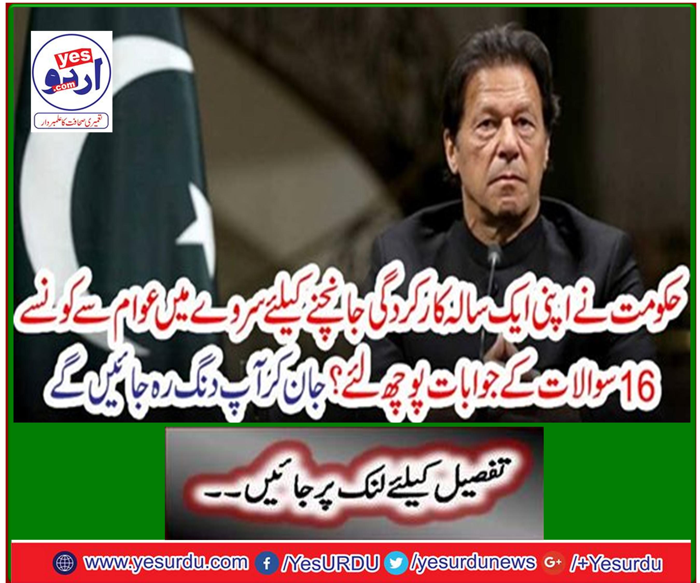 What 16 questions did the public ask in the survey to test their one-year performance? You will be surprised to know