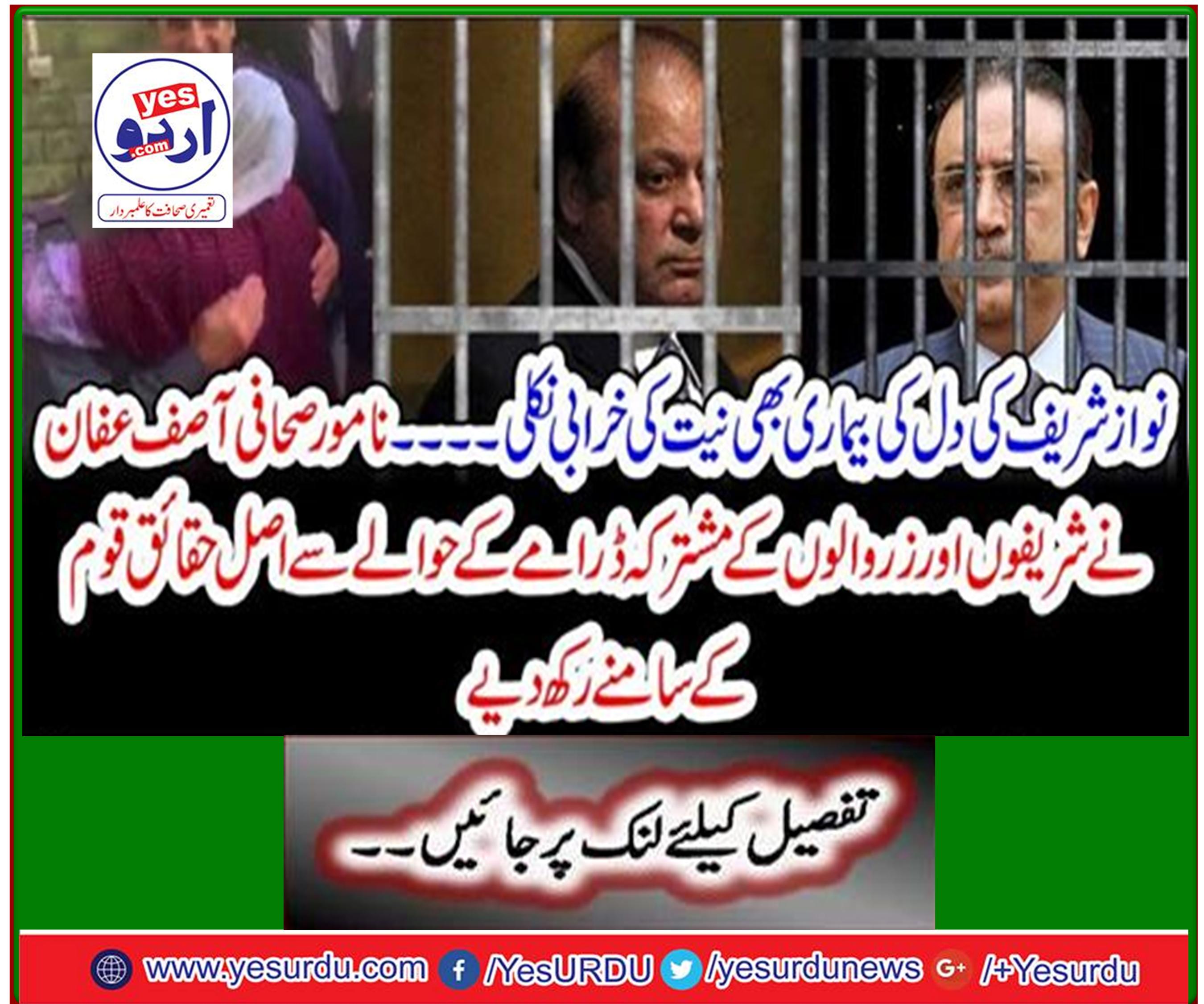 Renowned journalist Asif Afan puts the facts in front of the joint play of Sharifs and Zardari