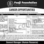 Fauji Foundation Jobs 2019 for Finance Officer, Junior Managers and Deputy Manager Finance