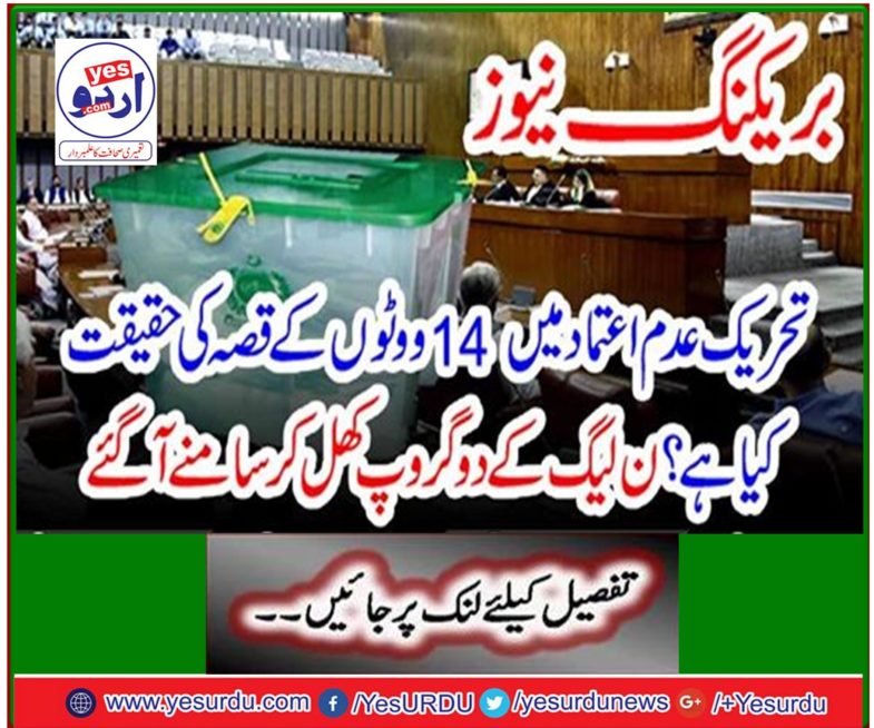 What is the truth of the 14-vote story in the motion of no confidence? Two groups of the N-League came out in the open