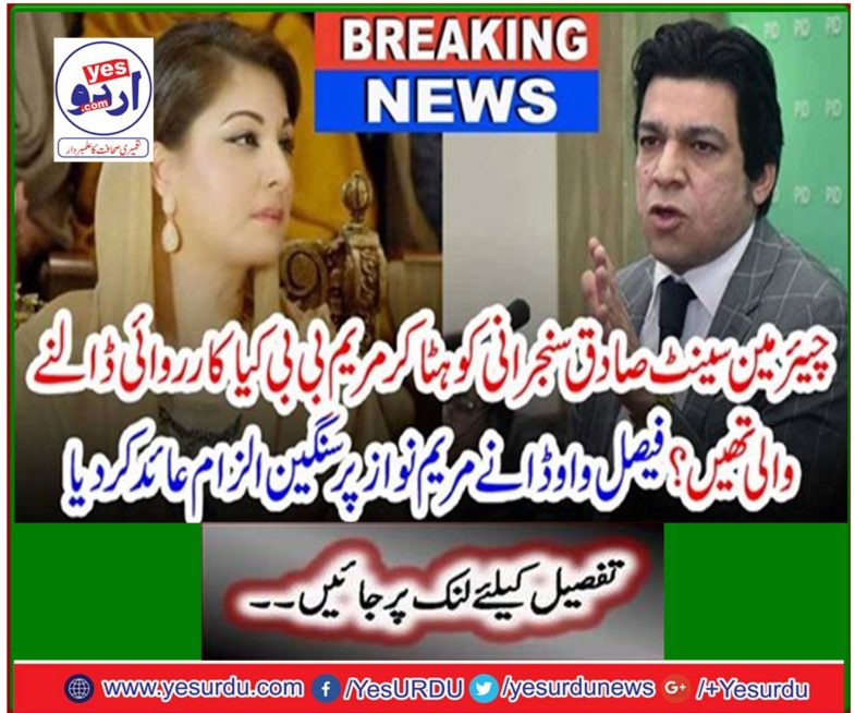 Faisal Wowda accuses Maryam Nawaz of serious