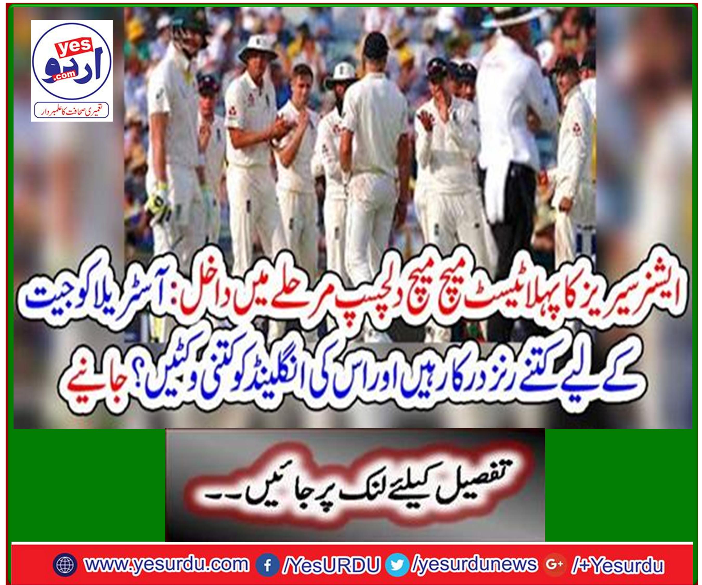How many runs does Australia need to win and how many wickets does England have? Learn