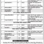 Directorate of Public Libraries Punjab Jobs 2019 for Counter Clerks, Jr Clerk, Stenographer, Library Assistants & Other (Multiple Cities)