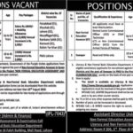 Literacy & Non-Formal Basic Education Department Jobs 2019 for Non-Formal Education Assessor (Multiple Districts)