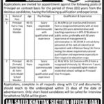 Elementary & Secondary Education Department KP Jobs 2019 for Principals