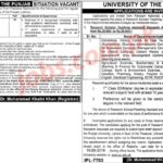 University of Punjab Jobs 2019 for Treasurer and Research Associate / Teaching Assistant
