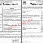 Finance Department Sindh Jobs 2019 for Tax and Financial Specialists