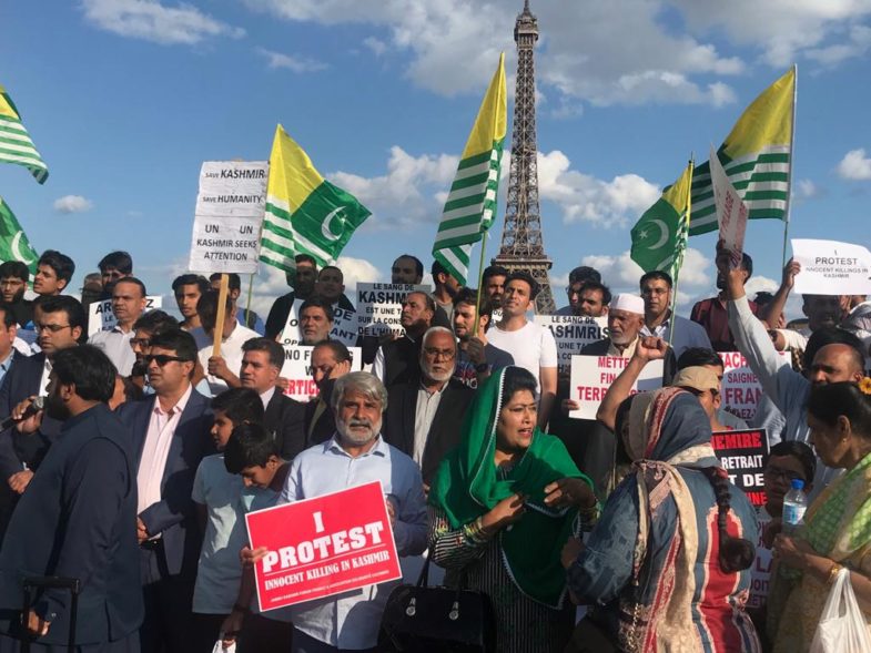 GRAND, PROTEST, BY, PAKISTANI, AND, KASHMIRIS, AT, EIFEL, TOWER, PARIS, AGAINST, INDIAN, GOVT, AND, THEIR, SO CALLED, PRESIDENTIAL, ORDER, OF, ABOLISHING, ARTICLE 370, AND, 35 A