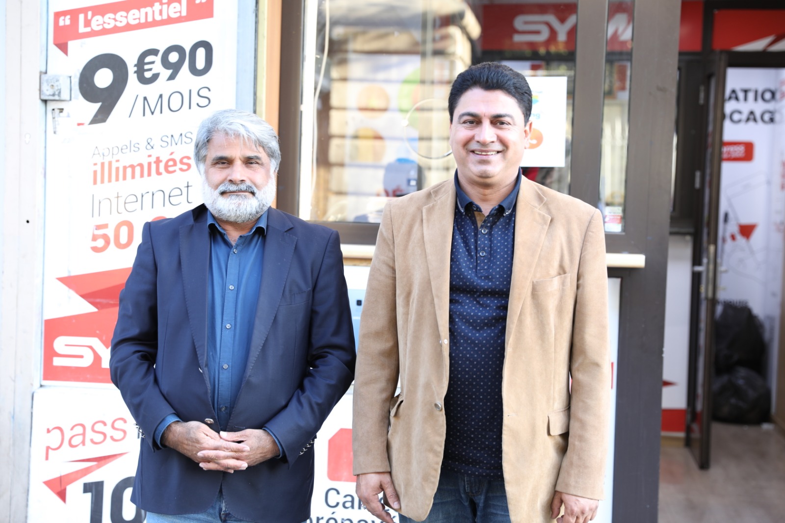 Paris, Sheikh Naimat ullah, Coordinator, PTI, France, visited, Yesurdu News, Head Office, meet, managing editor, Qari farooq Ahmed Farooqi