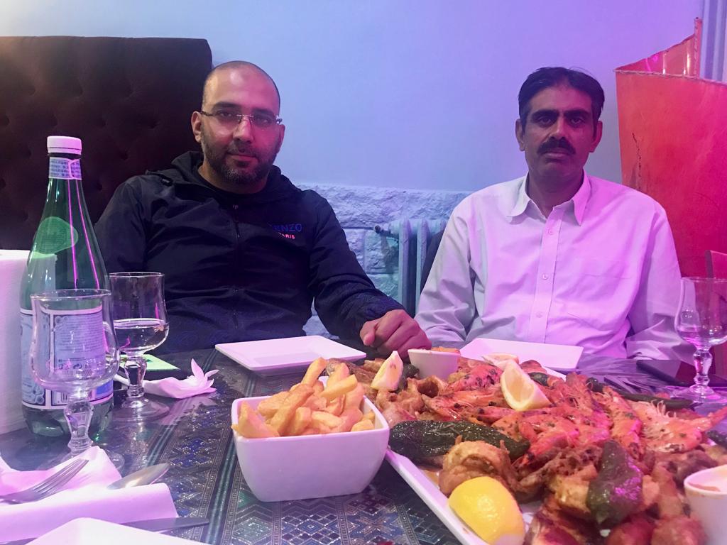 QARI FAROOQ AHMED, CH SHAMSHAD AHMED, MUHAMMAD ALI BHATTI, MUHAMMAD AFRASYA, MEET, IN, PARIS, AND, REVIEW, THE, ARRANGEMENTS, ABOUT, 8, SEPTEMBER, RALLY, IN, PARIS