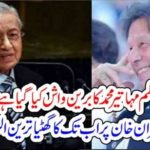 IMRAN KHAN, BRAIN, WASHED, MAHATEER MUHAMMAD, INDIAN, MEDIA, ALLEGATIONS, STARTED, ON, IMRAN KHAN