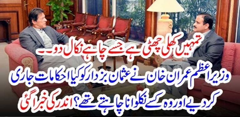 PRIME MINISTER, GIVEN, FREE HAND, TO, USMAN BUZDAR, FOR, CABINET, DICISIONS