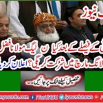 Breaking News: Will PML-N join Maulana Fazl-ur-Rehman's Long March after decision of PPP?