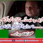 If Nawaz Sharif did not make this agreement, his government would still be established today. The renowned N-League leader sparked a new debate