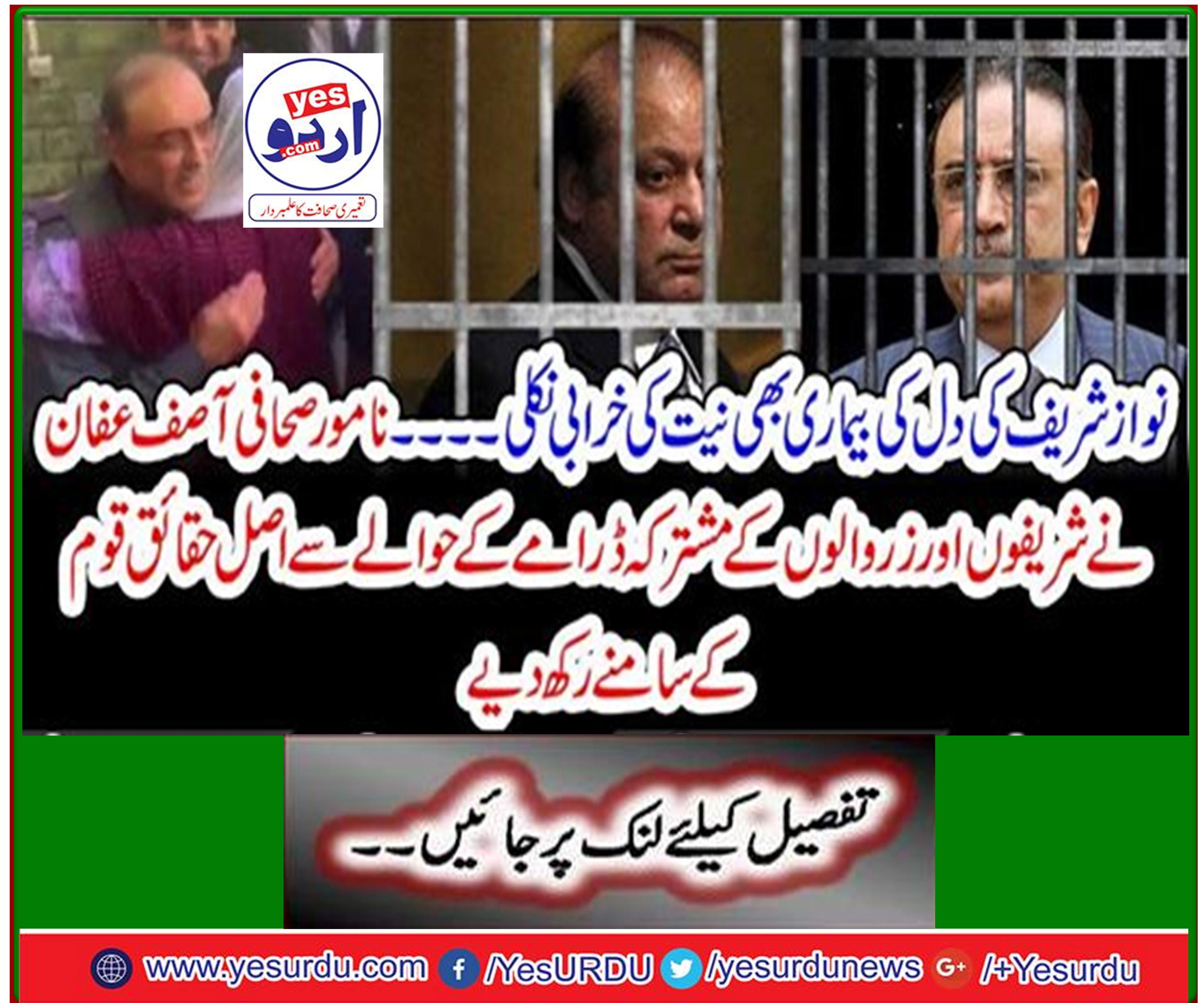 Renowned journalist Asif Afan puts the facts in front of the joint play of Sharifs and Zardari