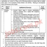 Planning & Development Board Punjab Jobs 2019 for Managing Director