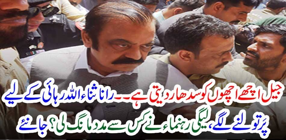 RANA SANA ULLAH, READY, FOR, DEAL, WITH, THE, HELP OF, PMLN'S, LEADER