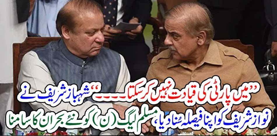 SHEHBAZ SAHRIEF, DENIED, TO, LEAD, PMLN, NOW, HE, TOLD, MNS, ABOUT, THAT