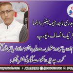 ch. majid cheema, senior, leader, PTI, Europe, says, sit in, of, Molana Fazal, will, be, his, political, suicide,