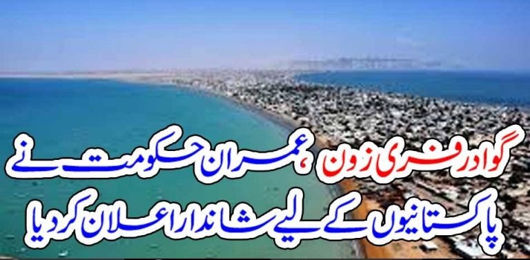 GAWADAR, FREE, ZONE, IMRAN KHAN, GOVERNMENT, ANNOUNCED, BIGGER, STATEMENT