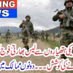 Indian, Army, treid, to, entered, in, Azad Kashmir, with, heavy, American, Arms