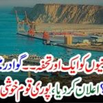 Another gift from Pakistan to China ... What is going to be done in Gwadar? Announced, the whole nation cheered with joy