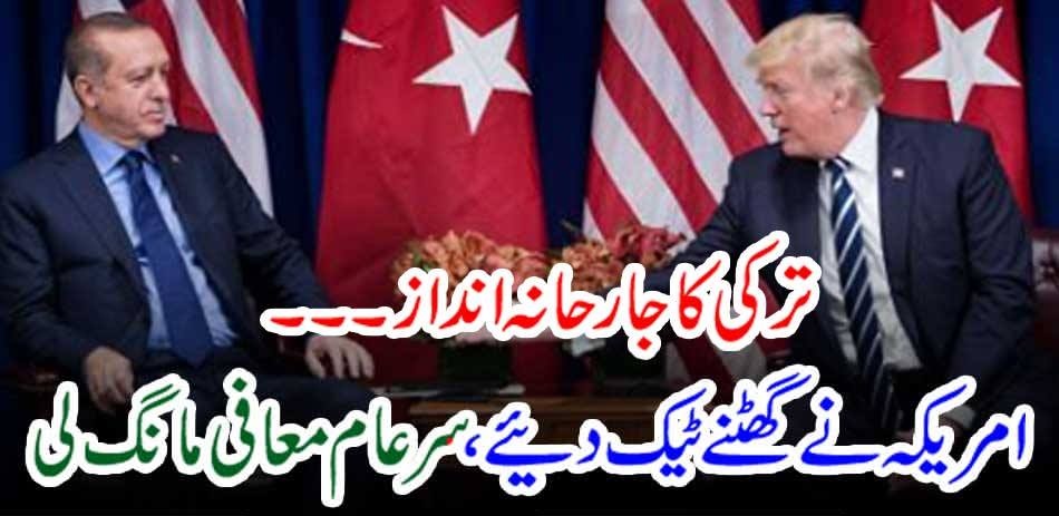 Turkey's offensive style ... The United States kneeled down and demanded a general apology