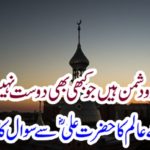 The, Nemieis, who, cant, be, frineds, and, Friends, who, cant, be, enemy, at, the, time, says, Hazrat Ali. A.S