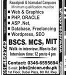 TEACHERS, REQUIRED, FOR, WEB GRAPHICS, PHP, ORACLE, ASP, .NET, DATABASE, FREELANCING, WORDPRESS, SEO, BSCS, MCS, MIT, WALK IN, INTERVIEW