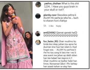 Allah Hoo, Hamd, in, background, music, while, vulgar, fashion, show, was, at, its, peak