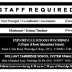 WALK, IN, INTERVIEW, FOR, BRILLIANT, CAMBRIDGE, SCHOOL, SYSTEM, RAWALPINDI, PRINCIPAL, VICE, PRINCIPAL, COORDINATOR, ACCOUNTANT, MONTESSORI, SCIENCE, TEACHERS