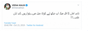 Veena Malik, criticized, on, son, of, Nawaz Shareif, and, whole, Sharief Family