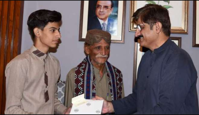 if, you, have, any, problem, then, take, my Phone Number, says, Murad Ali Shah, to, a, common, student