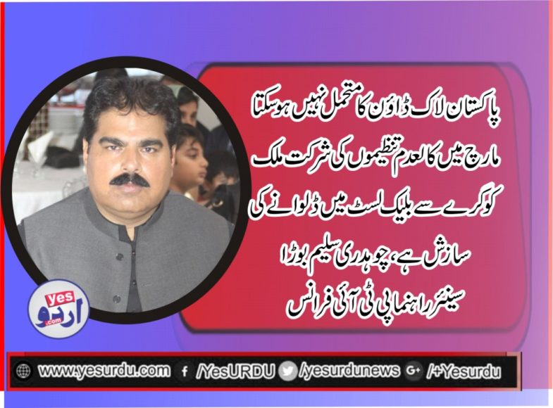 ch. Saleem borra, Senior, leader, PTI, France, says, Dharna, is, not, proper, way, to, deal, in, Democracy