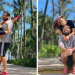 iqra aziz, and, yasir hussain, shared, pics, visiting, in, bangkok