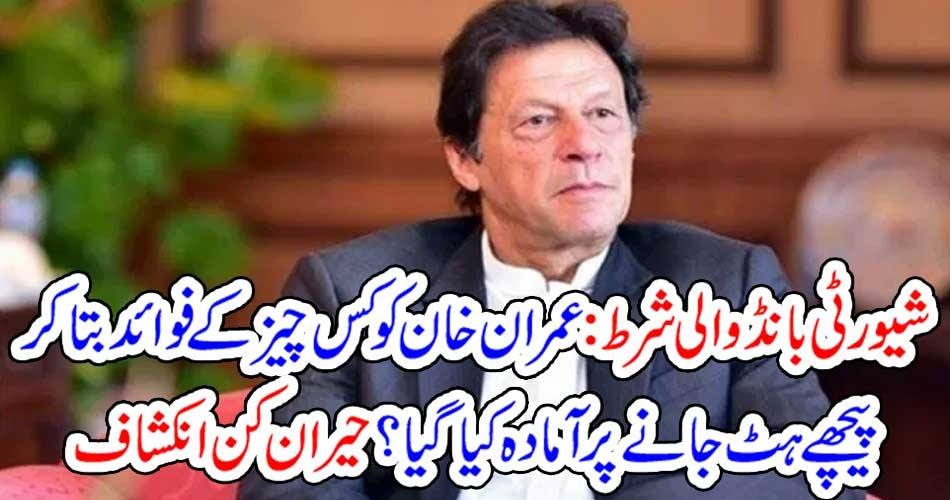 شیورٹی بانڈ والی شرط: عمران خان کو کس چیز کے فوائد بتا کر پیچھے ہٹ جانے پر آمادہ کیا گیا ؟ حیران کن انکشاف