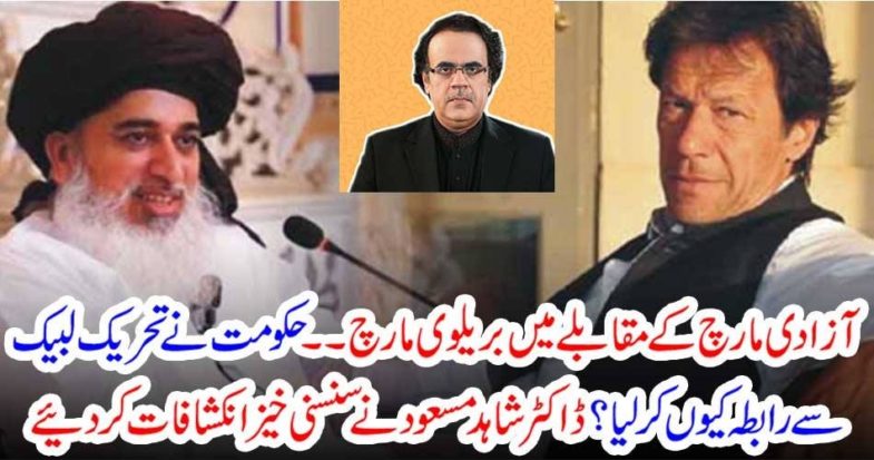 FAZAUL UR RAHMAN, MARCH, VS, BRAILWI, MARCH,MOLVI KHADIM RIZVI, CONTACTED, BY, IMRAN KHAN