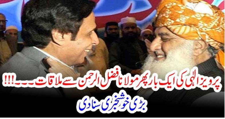 Ch. Pervez Ilahi, another, meeting, with, Molana Fazal ur Rahman, good, news, this, hour