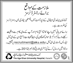 Registered,Nurse,(Endocrinology),,Service,Line,–,Children’s,Hospital,–,Aga,Khan,University,Hospital Posted:,25,Nov,2019,08:47,PM,PST Applications,should,be,submitted,latest,by,December,1,,2019